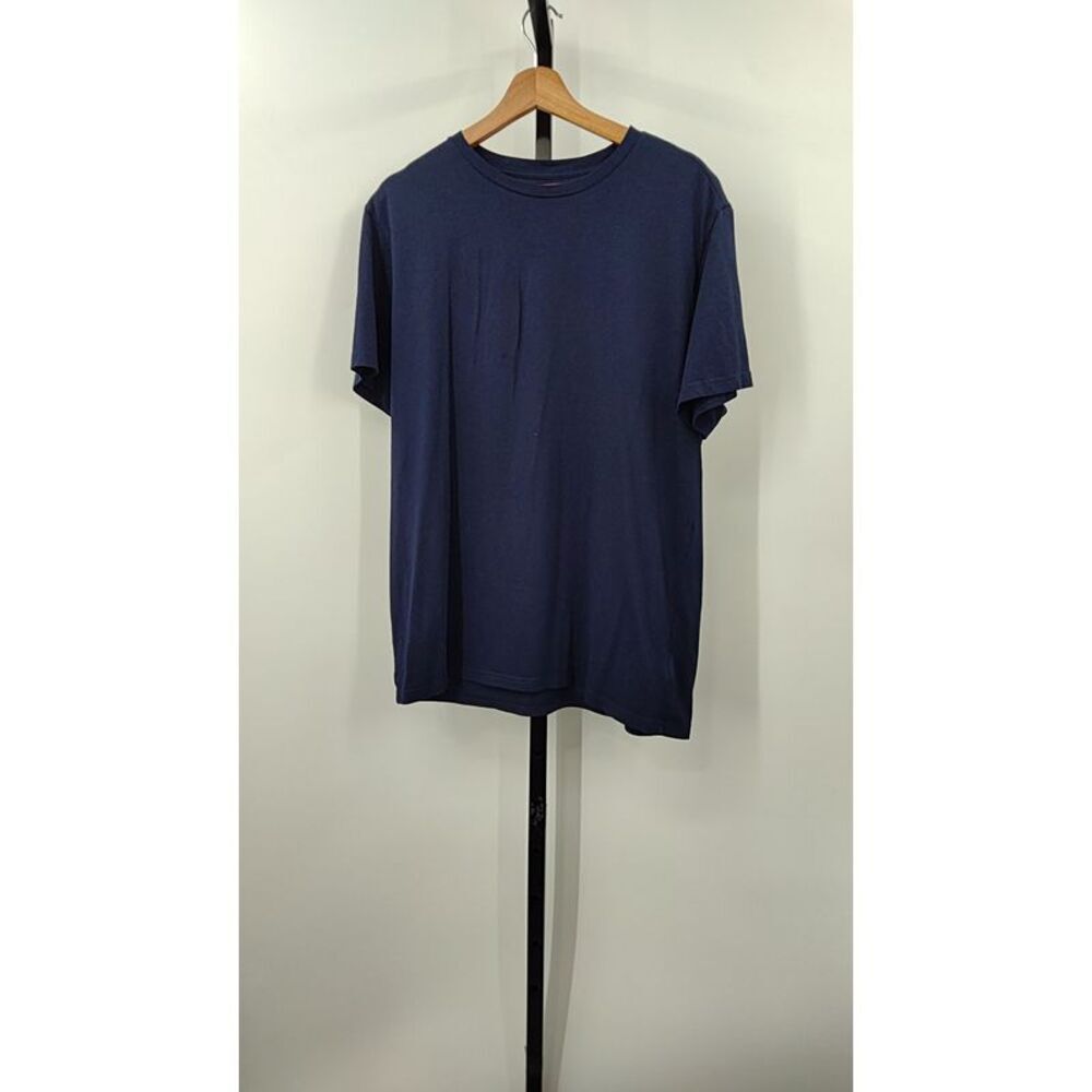 Quince Navy Blue Crew Neck Short Sleeve T-Shirt